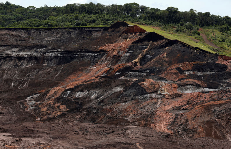 © Reuters. Local do rompimento de barragem da Vale em Brumadinho, MG