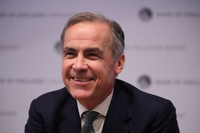 © Reuters. Governor of the Bank of England Carney attends news conference at Bank of England in London
