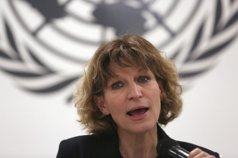 © Reuters. Agnes Callamard, relatora especial da ONU sobre execuções extrajudiciais, sumárias ou arbitrárias, em San Salvador