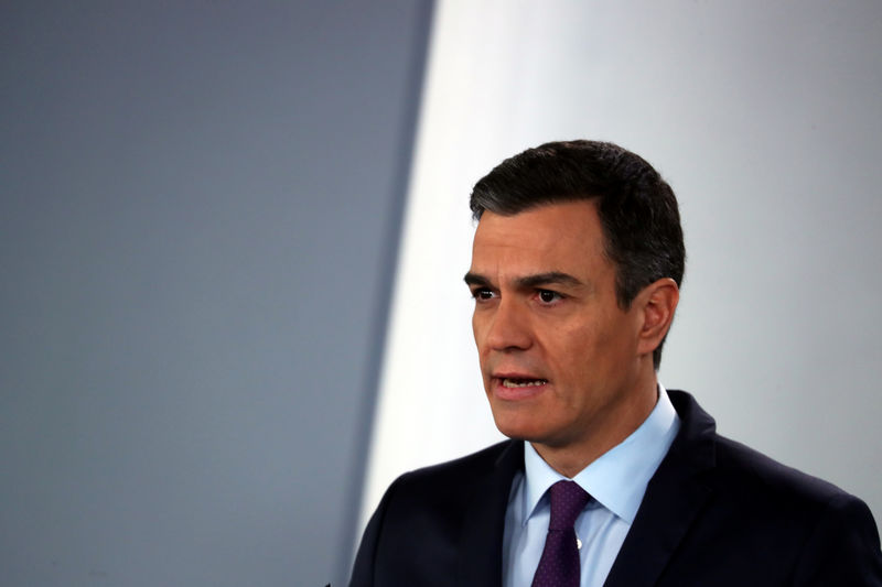 © Reuters. Sánchez dice que la manifestación del domingo mostrará una España en blanco y negro