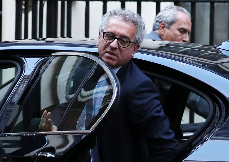 © Reuters. Pierre Gramegna, Luxembourg's Finance Minister arrives in Downing Street, London