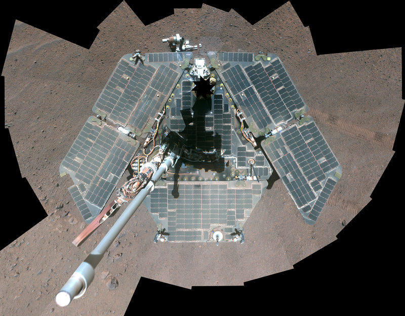 © Reuters. ناسا تودع المركبة (أبورتيونيتي) على سطح المريخ