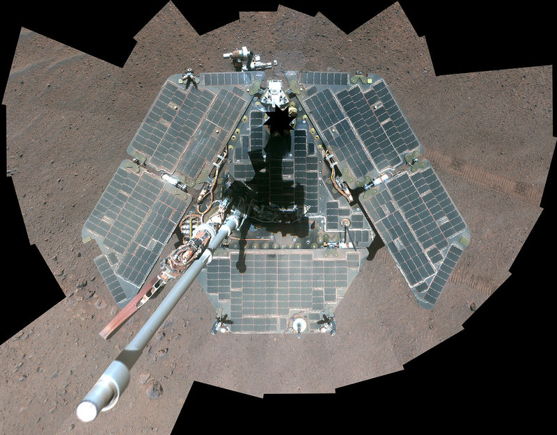 © Reuters. Auto-retrato da sonda Opportunity da Nasa