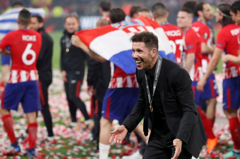 © Reuters. Simeone renueva con el Atlético de Madrid hasta 2022