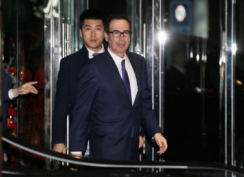 © Reuters. Secretário de Tesouro dos EUA, Steven Mnuchin, em Pequim