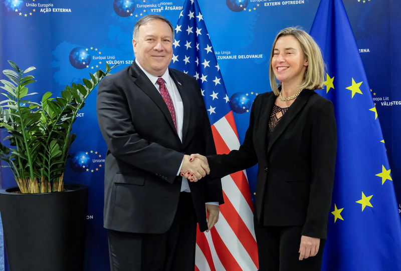 © Reuters. Pompeo se reúne con una diplomática europea tras las acusaciones de EEUU sobre la UE e Irán