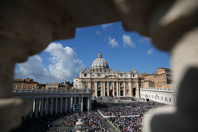 © Reuters. Vista da Praça de São Pedro no Vaticano