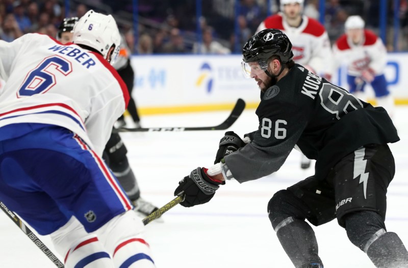 © Reuters. NHL: Montreal Canadiens at Tampa Bay Lightning