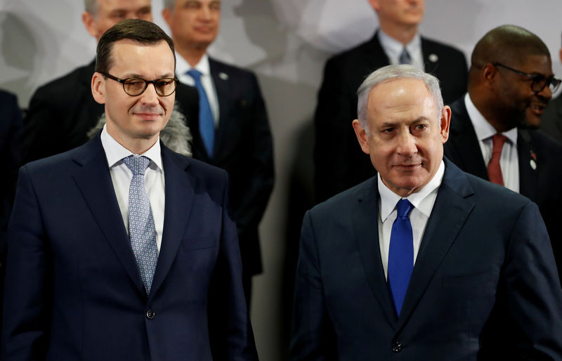 © Reuters. Polonia contempla cancelar el viaje de una delegación a Israel por una disputa diplomática