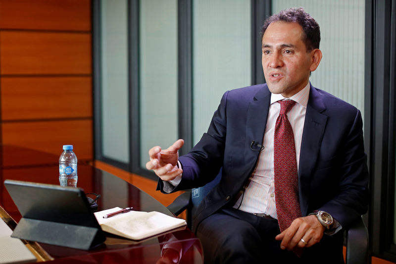 © Reuters. FILE PHOTO: Arturo Herrera, nominee for deputy finance minister by Mexico's president-elect Lopez Obrador, speaks during an interview with Reuters in Mexico City