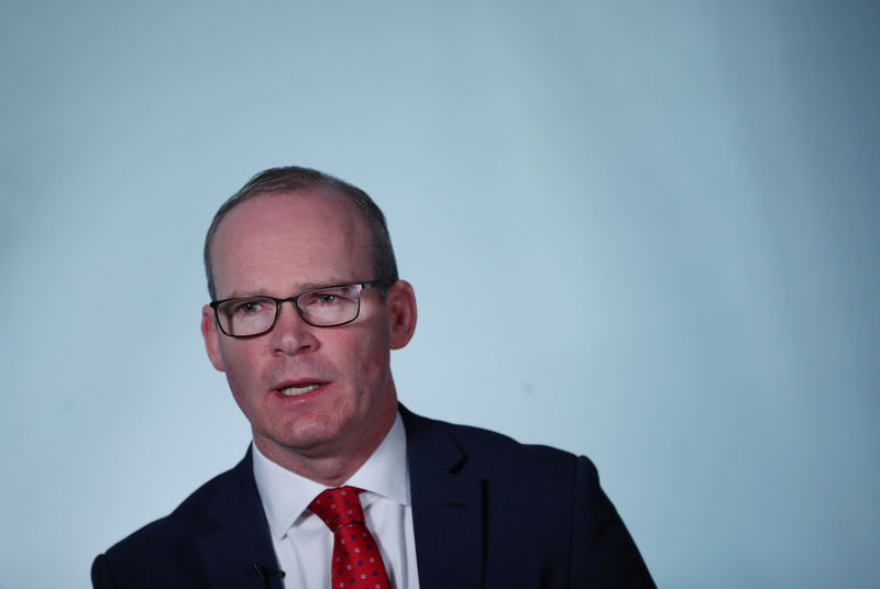 © Reuters. Ireland's Minister for Foreign Affairs Simon Coveney speaks to Reuters during an interview in Dublin