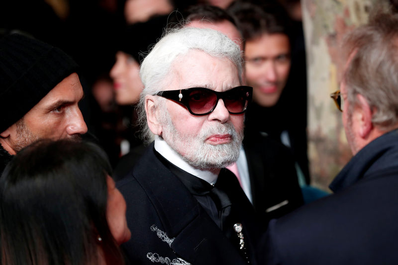 © Reuters. Kevin Lagerfeld em Paris