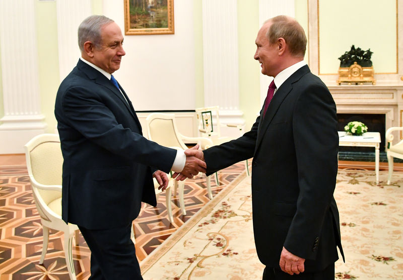 © Reuters. مسؤول إسرائيلي: تأجيل اجتماع مقرر بين بوتين ونتنياهو في موسكو