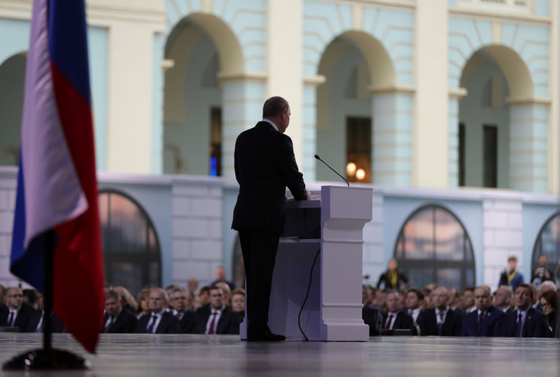 © Reuters. Putin: Apuntaremos a EEUU si Washington despliega misiles en Europa