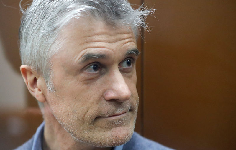 © Reuters. Baring Vostok founder Calvey attends a court hearing in Moscow