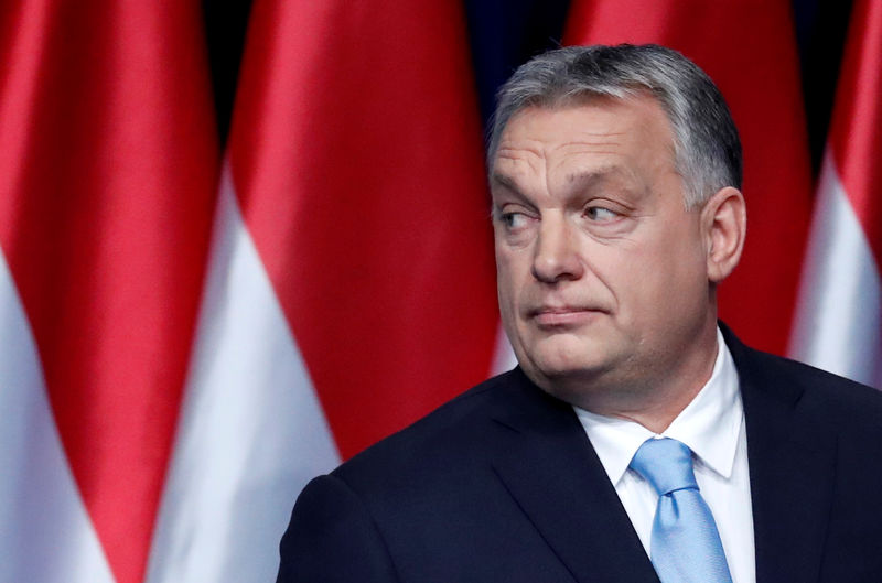 © Reuters. Premiê da Hungria, Viktor Orban, durante pronunciamento anual em Budapeste