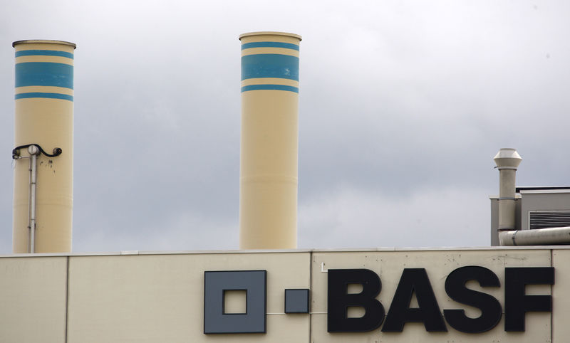 © Reuters. BASF LANCE LA VENTE DE SON ACTIVITÉ PIGMENTS