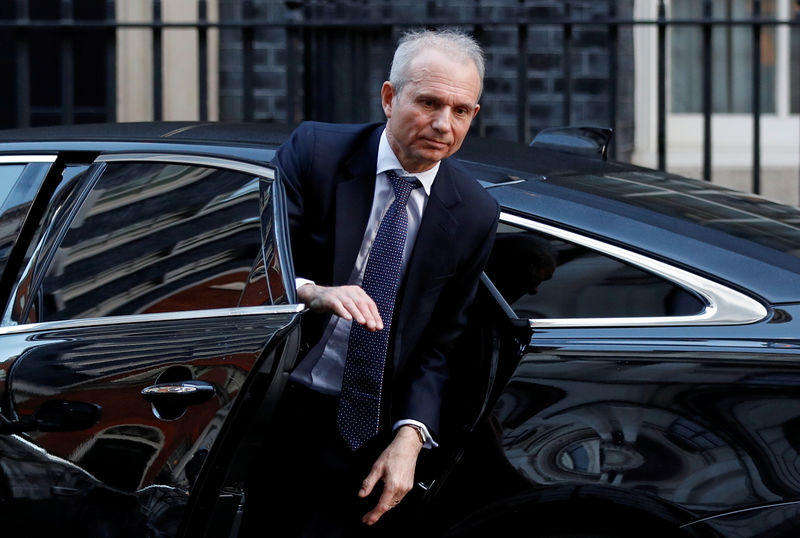 © Reuters. David Lidington do lado de fora da residência oficial da primeira-ministra britânica em Londres