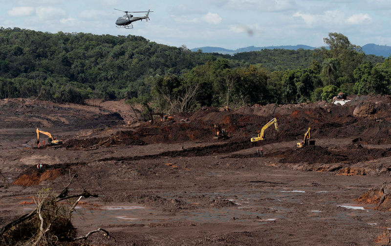 © Reuters. Local do rompimento de barragem da Vale em Brumadinho (MG)