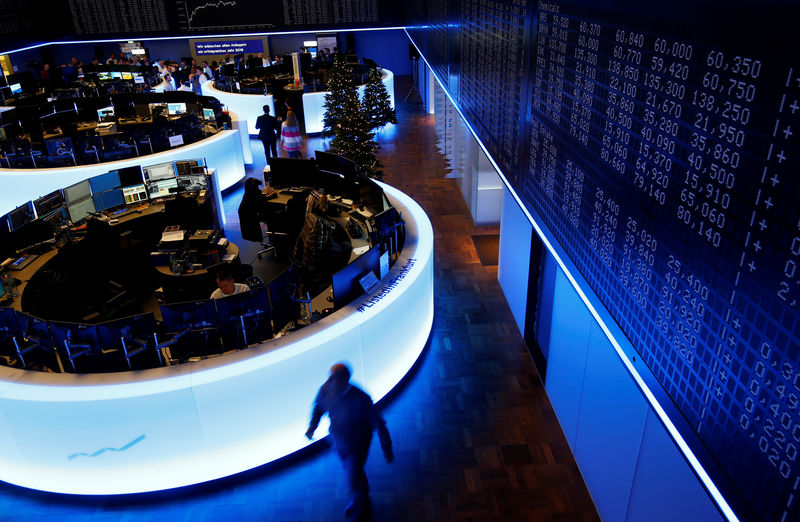 © Reuters. The trading floor of Frankfurt's stock exchange is pictured after the last trading day in Frankfurt