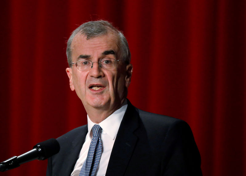 © Reuters. FILE PHOTO: ECB policymaker Villeroy de Galhau, who is also governor of the French central bank, attends the Paris Europlace International Financial Forum in Tokyo