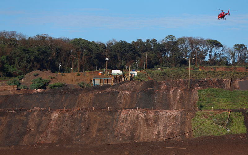 © Reuters. Local do rompimento de barragem da Vale em Brumadinho (MG)