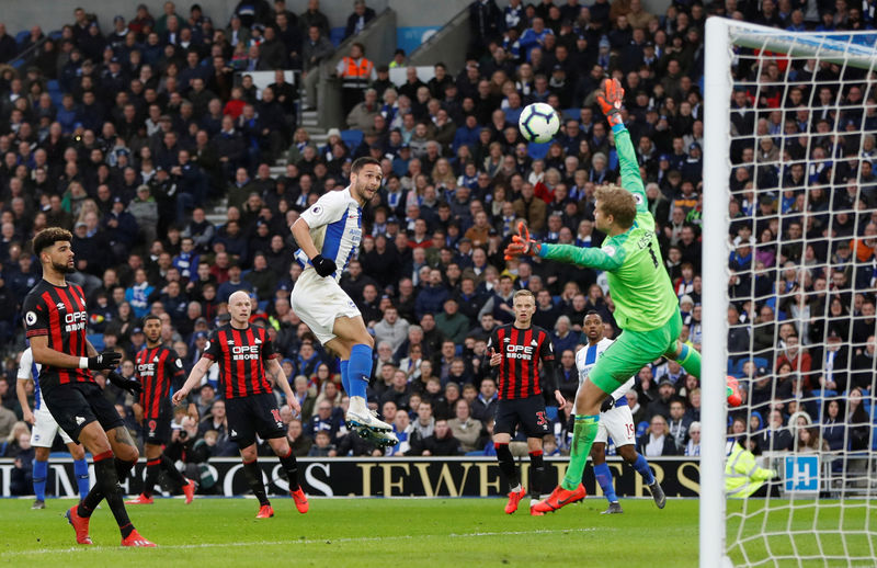 © Reuters. Premier League - Brighton & Hove Albion v Huddersfield Town