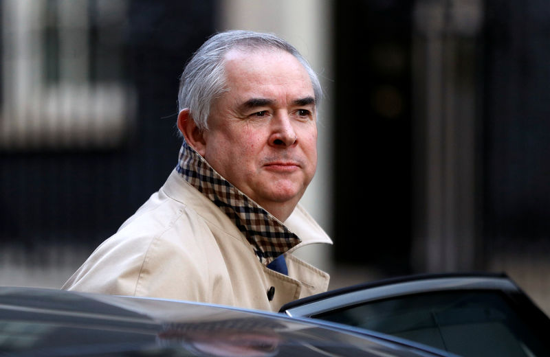 © Reuters. Britain's Attorney General Geoffrey Cox is seen outside of Downing Street in London