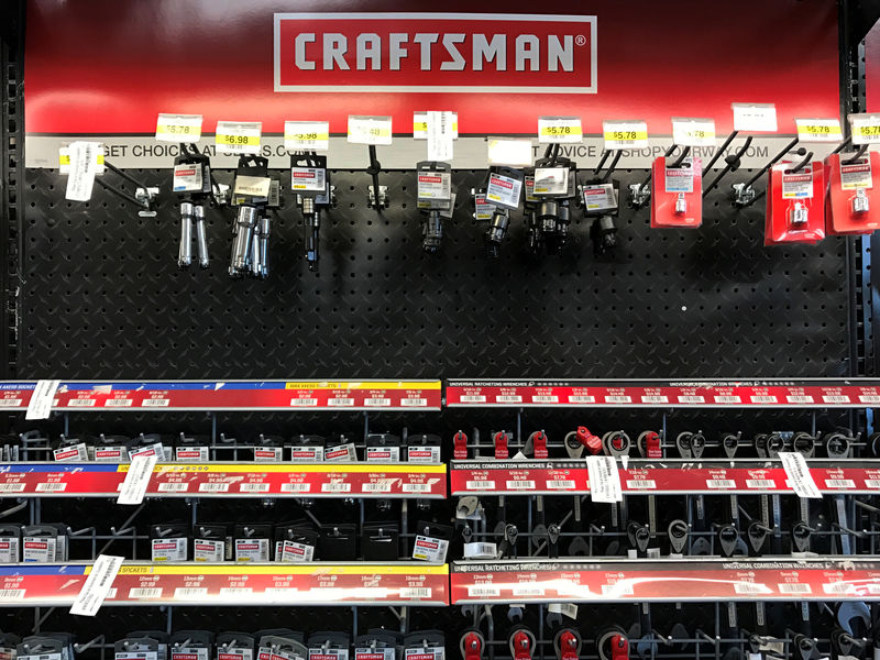 © Reuters. Craftsman brand products for sale at a Sears store in  La Jolla, California