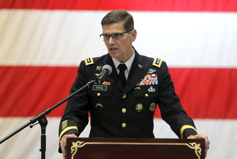 © Reuters. جنرال أمريكي: لا ضغوط على الجيش الأمريكي للانسحاب من سوريا في أي موعد محدد