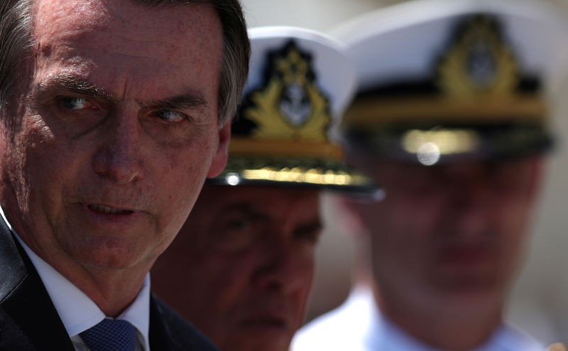 © Reuters. Presidente Jair Bolsonaro durante cerimônia no Rio de Janeiro