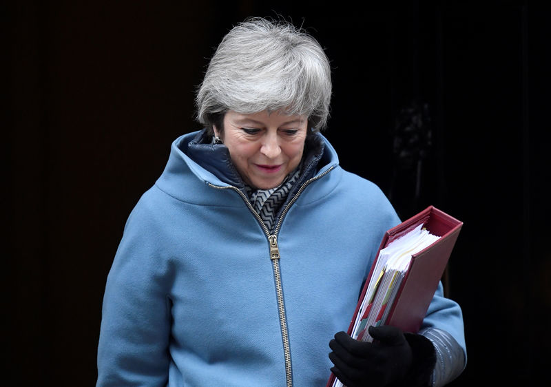 © Reuters. Britain's Prime Minister Theresa May is seen outside of Downing Street in London