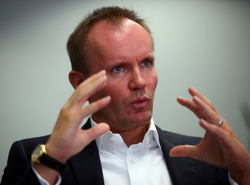 © Reuters. Braun, CEO of Wirecard AG during a Reuters interview at the company's headquarters in Aschheim