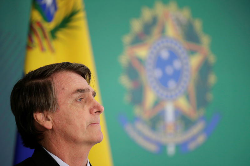 © Reuters. Presidente Jair Bolsonaro em Brasília