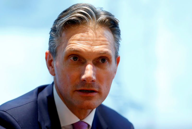 © Reuters. FILE PHOTO: Richard Francis talks during an interview with Reuters in Basel