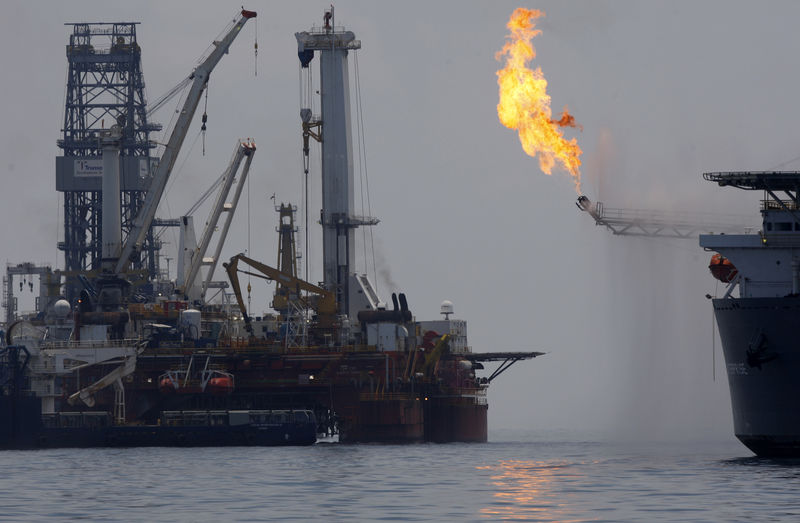 © Reuters. Sonda de petróleo na costa da Louisiana (EUA)
