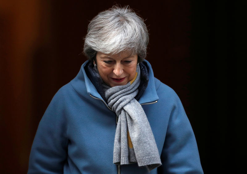 © Reuters. Britain's Prime Minister Theresa May is seen outside Downing Street in London