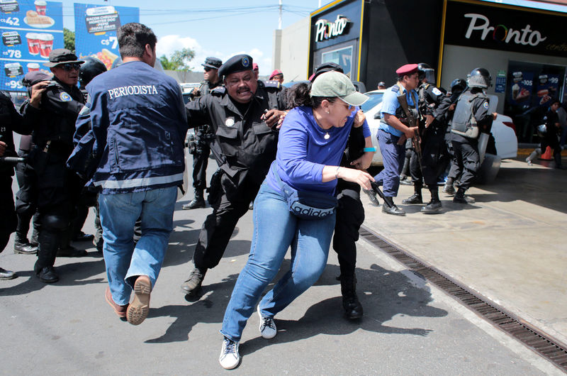© Reuters. اندلاع احتجاجات مناهضة لحكومة نيكاراجوا