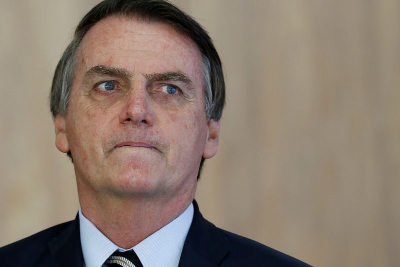 © Reuters. Presidente Jair Bolsonaro, no Palácio do Planalto