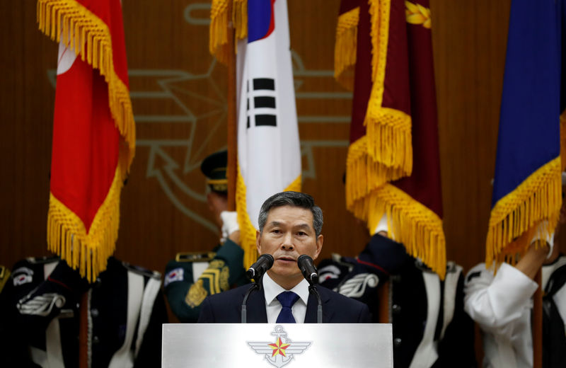 © Reuters. وزير الدفاع الكوري الجنوبي: لا مؤشرات على إطلاق وشيك لصاروخ من كوريا الشمالية