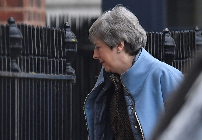 © Reuters. Britain's Prime Minister Theresa May is seen at Downing Street, in London