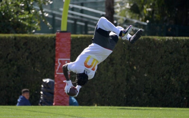 © Reuters. FILE PHOTO: NFL: Pro Bowl-AFC Practice