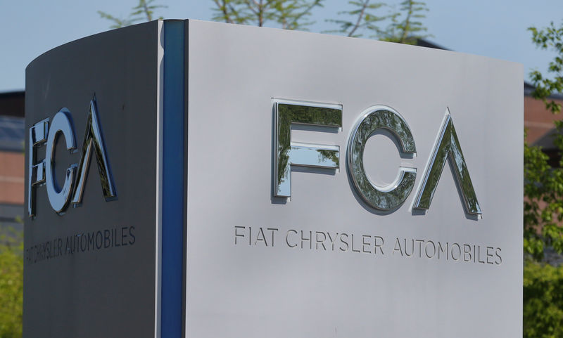 © Reuters. Logo da Fiat Chrysler em Auburn Hills, Michigan, EUA