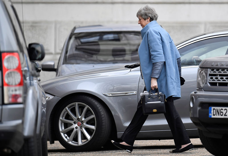 © Reuters. Britain's Prime Minister Theresa May is seen at Downing Street, in London, Britain