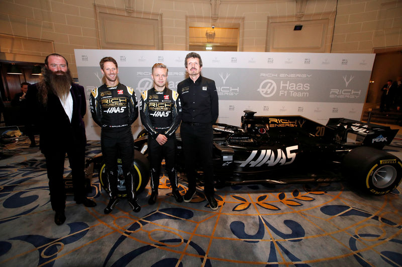 © Reuters. FILE PHOTO: Haas Formula One Team Livery Launch