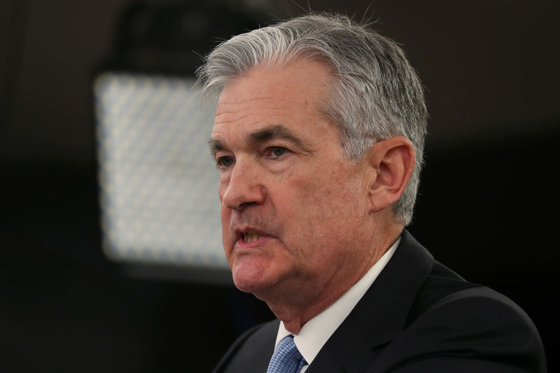 © Reuters. U.S. Federal Reserve Chairman Powell holds news conference following two-day policy meeting in Washington