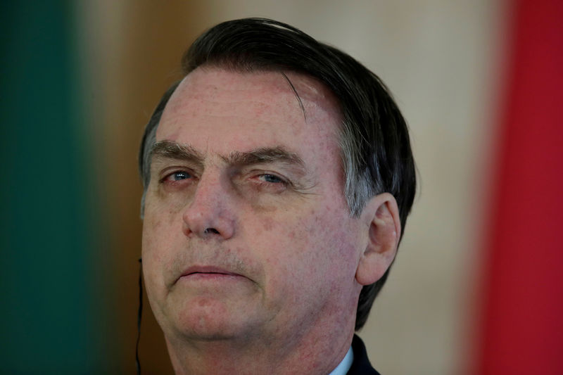 © Reuters. Presidente Jair Bolsonaro durante reunião no Palácio do Planalto