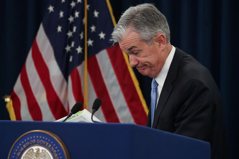 © Reuters. FILE PHOTO: U.S. Federal Reserve Chairman Powell holds news conference following two-day policy meeting in Washington