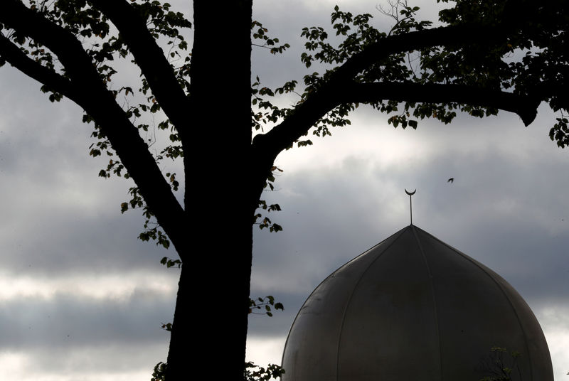 © Reuters. Vista de la cúpula de la mezquita de Al Noor, donde tuvo lugar el tiroteo, en Christchurch