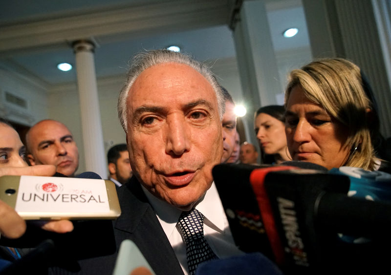 © Reuters. مصدر: القبض على الرئيس البرازيلي السابق ميشيل تامر